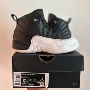 Jordan 12 Retro Playoffs (PS) Black White